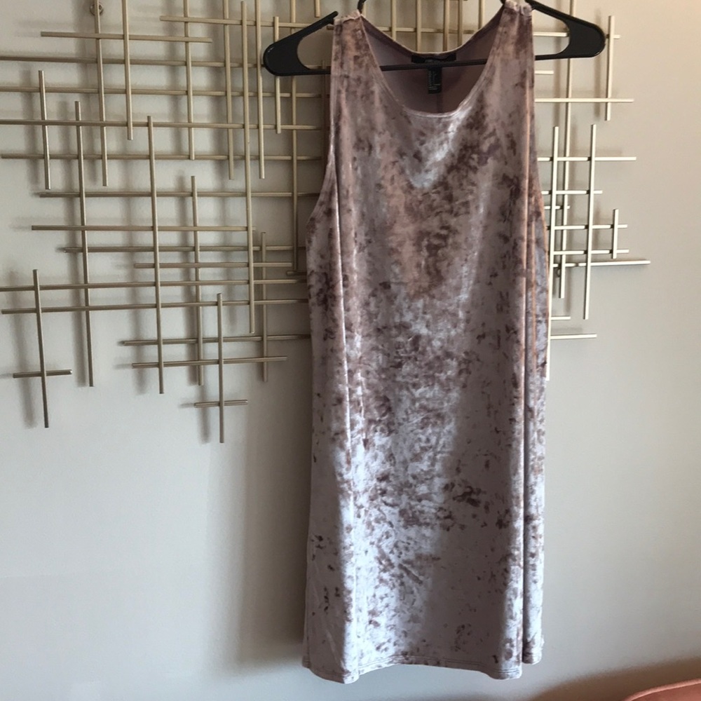 Velvet mini dress